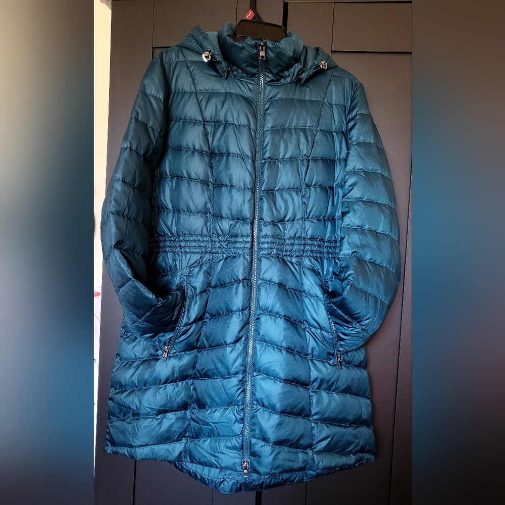 Lands'End Teal Quilted Women's Jacket